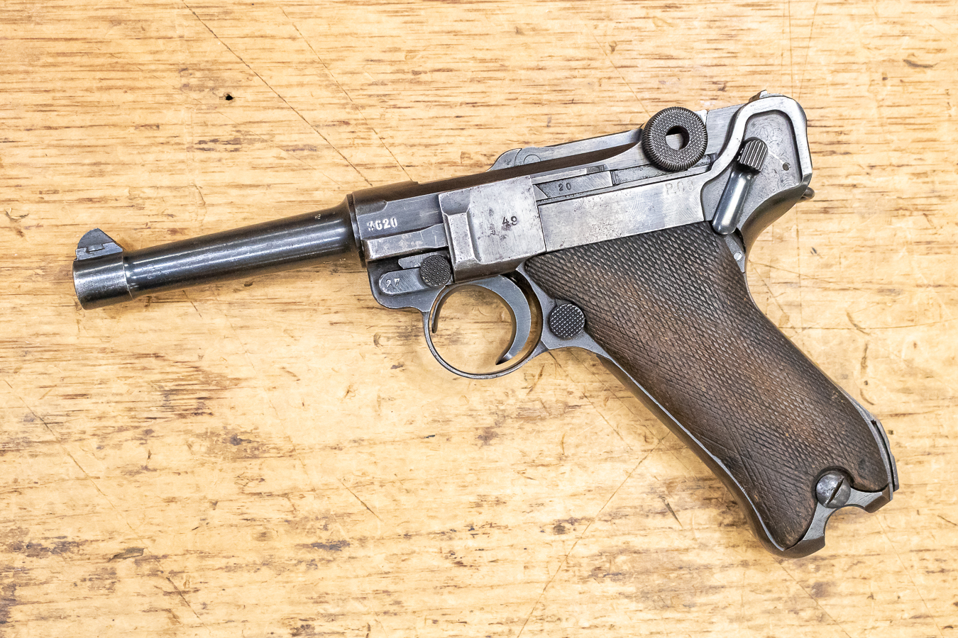 MAUSER P08 9mm Police Trade-in Pistol (No Magazine)